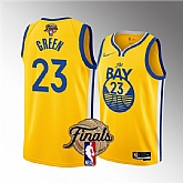Warriors 23 Draymond Green Yellow 2022 NBA Finals Nike Swingman Jersey,baseball caps,new era cap wholesale,wholesale hats